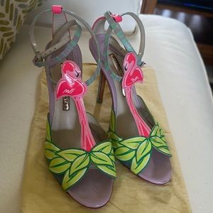 Sophia Webster Multicolor Leather Ankle Strap